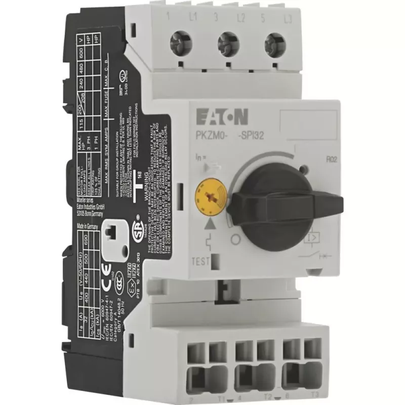 Eaton PKZM0-25-SPI3 Disjuntor de proteção de motor, 25A, tripolar, térmico-magnético 199202