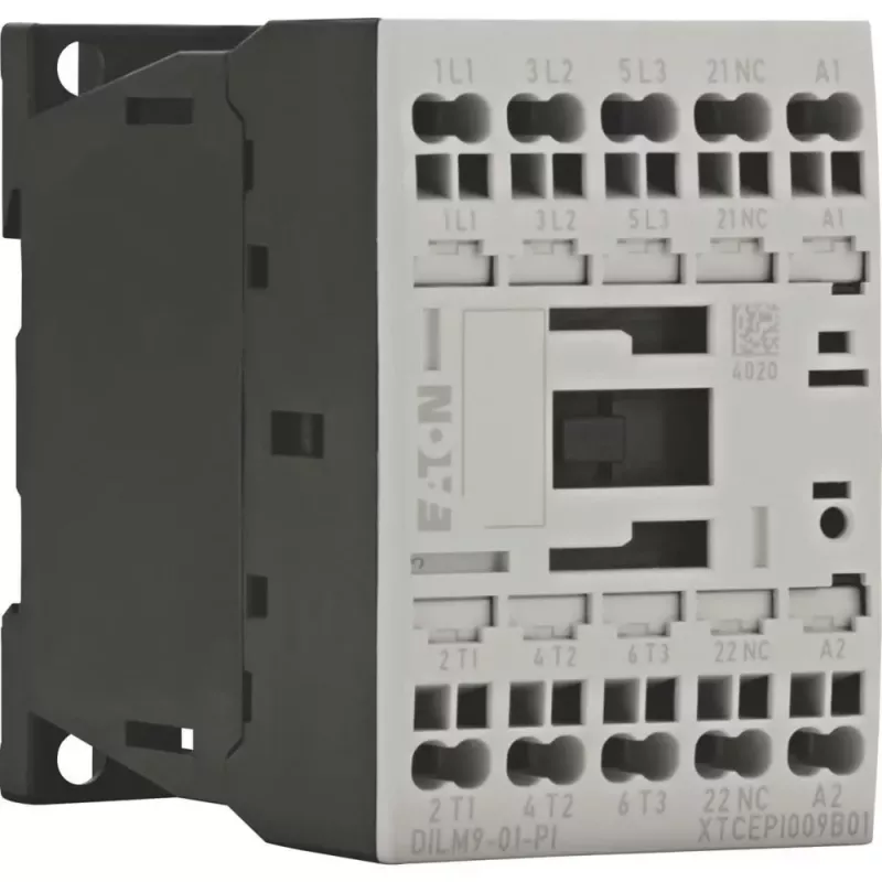 Eaton DILM9-01(24VD) Contator de potência, tripolar, 9 A, bobina 24 V DC 199238