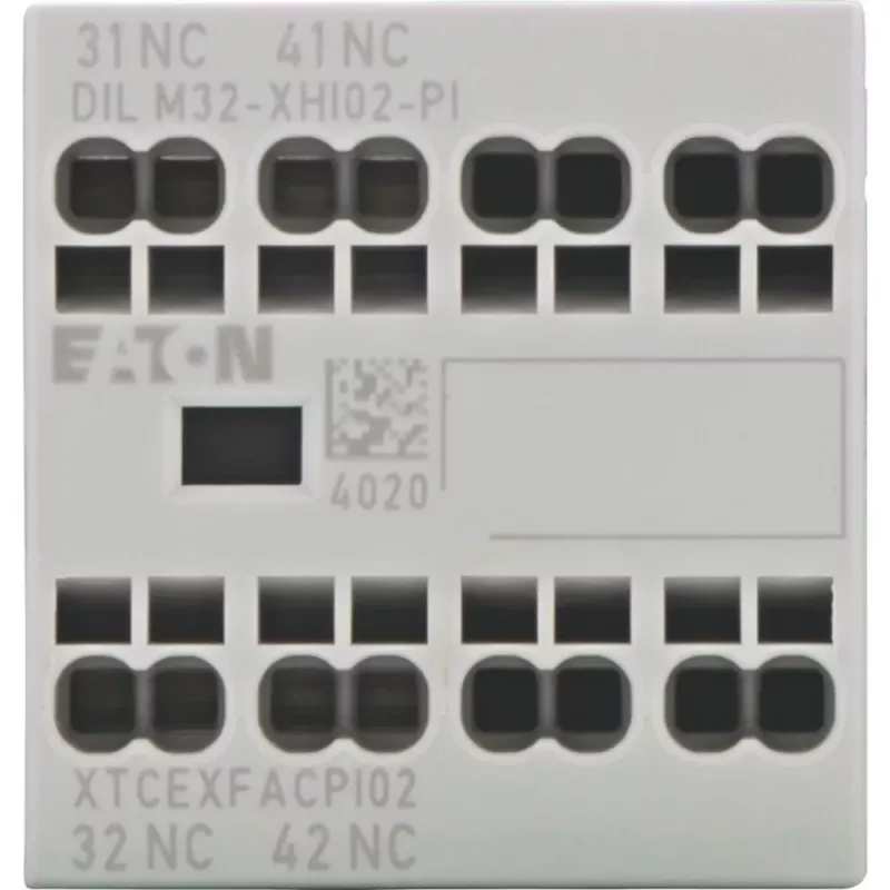 Eaton DILM32-XHI02-PI Bloco de contactos auxiliares, 2 NC, 4 A, montagem frontal 199310