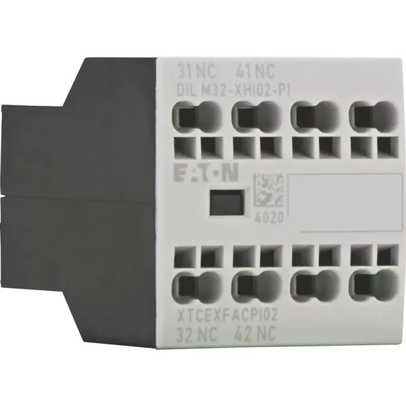 Eaton DILM32-XHI02-PI Bloco de contactos auxiliares, 2 NC, 4 A, montagem frontal 199310