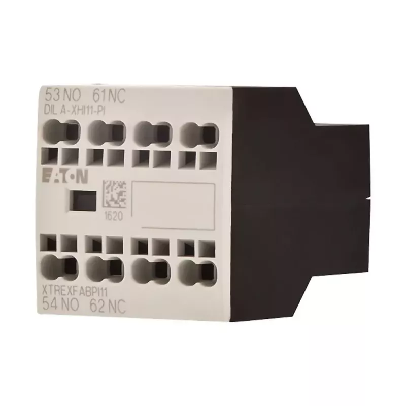 Eaton DILA-XHI11-PI Bloco de contactos auxiliares, 1NO+1NC, terminais push-in, para contatores DILM7-DILM38 199314