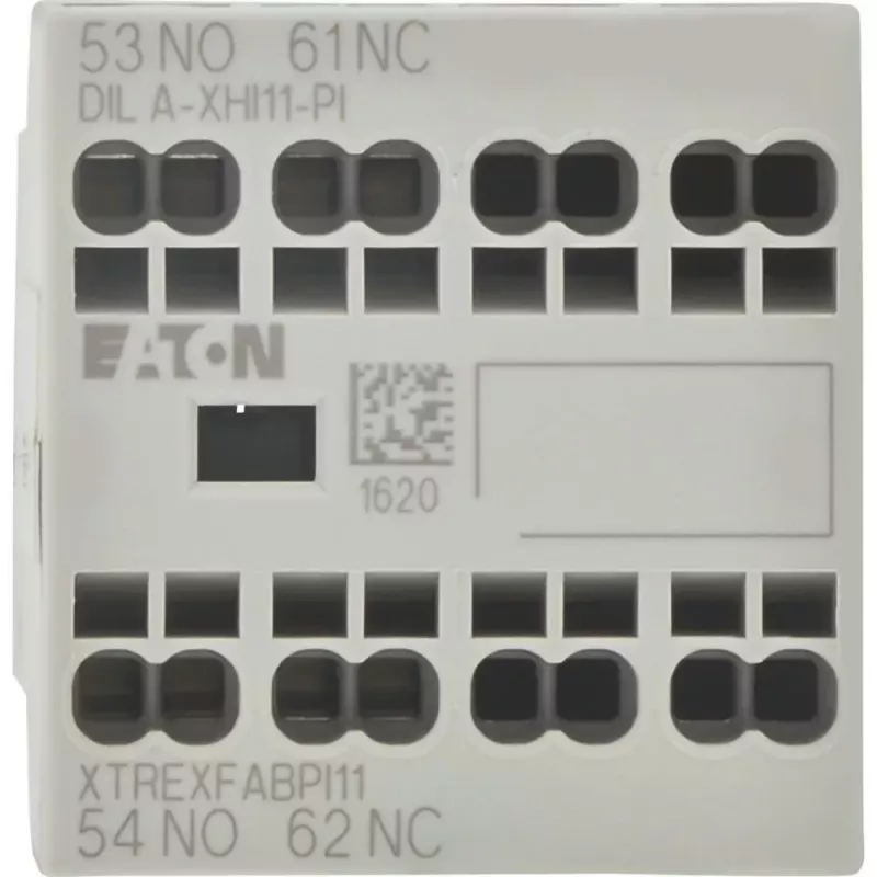 Eaton DILA-XHI11-PI Bloco de contactos auxiliares, 1NO+1NC, terminais push-in, para contatores DILM7-DILM38 199314