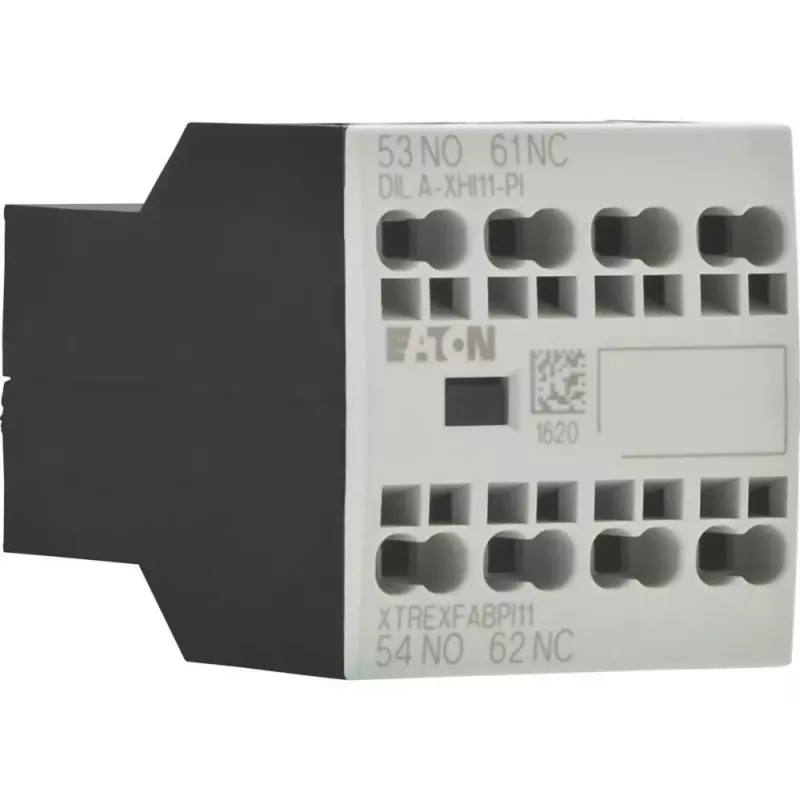 Eaton DILA-XHI11-PI Bloco de contactos auxiliares, 1NO+1NC, terminais push-in, para contatores DILM7-DILM38 199314