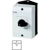 Eaton T0-1-15431/I1 Interruptor basculante unipolar, 20 A, IP65, preto/branco 207070