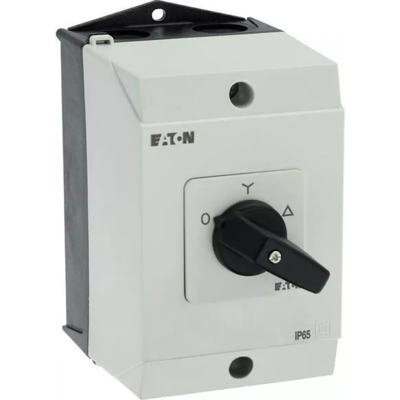 Eaton Interruptor basculante ON-OFF T0-4-8410/I1 3 polos, 20 A, montagem frontal, preto/branco 207140