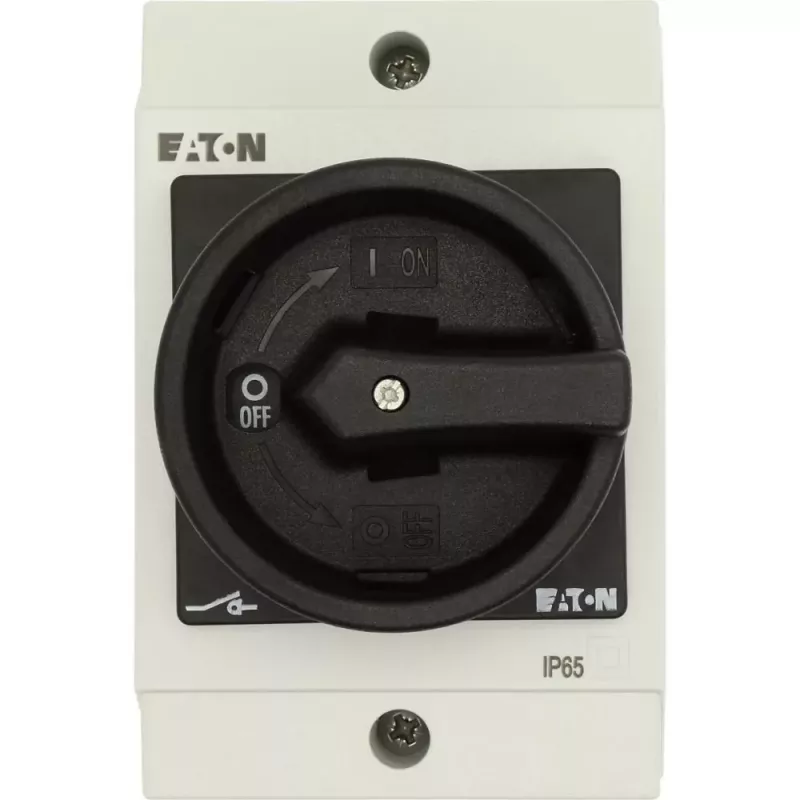 Eaton T0-2-1/I1/SVB-SW interruptor de alavanca tripolar, preto/branco, 207148