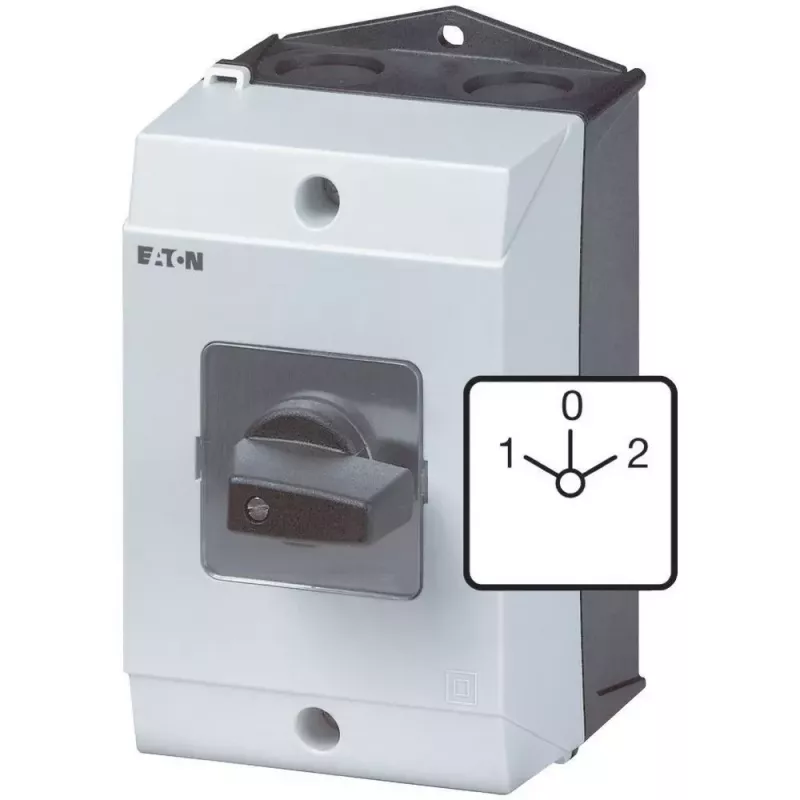 Eaton T3-3-8401/I2 Interruptor de cames tripolar, 32 A, botão rotativo preto 207188
