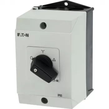 Eaton T3-4-8410/I2 Interruptor principal tripolar 63 A 690 V AC LIGAR-DESLIGAR montagem em quadro preto/branco 207195