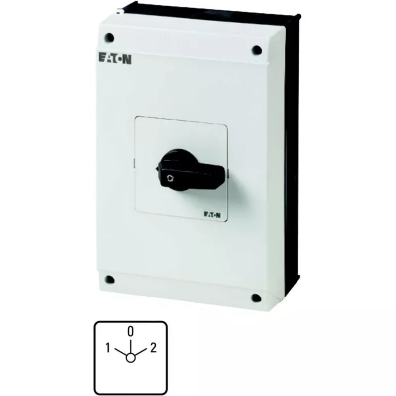 Eaton T5B-3-8401/I4 interruptor de alavanca tripolar, preto/branco, 207227