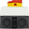 Eaton P1-25/I2/SVB/N interruptor de alavanca tripolar, vermelho/branco/amarelo, 207298