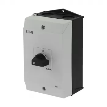 Eaton P1-25/I2 Interruptor principal 3 polos 25 A, alavanca preta/branca, montagem em painel frontal 207299