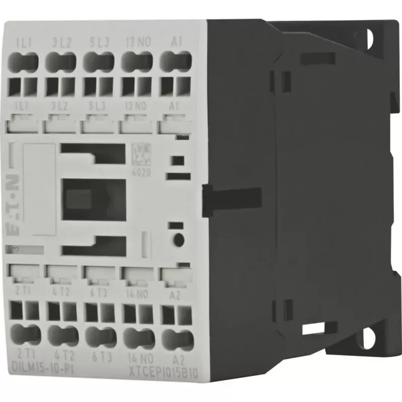 EATON DILM15 Contator, 3 polos, 15 A, bobina 230 V 50 Hz / 240 V 60 Hz, 1NO+1NC 199249