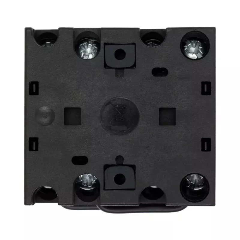 Eaton T0-1-15421/E Interruptor de came, 1 polo, LIGAR-DESLIGAR, 20 A, 690 V AC, alavanca, preto, painel frontal 48x48 mm 095806