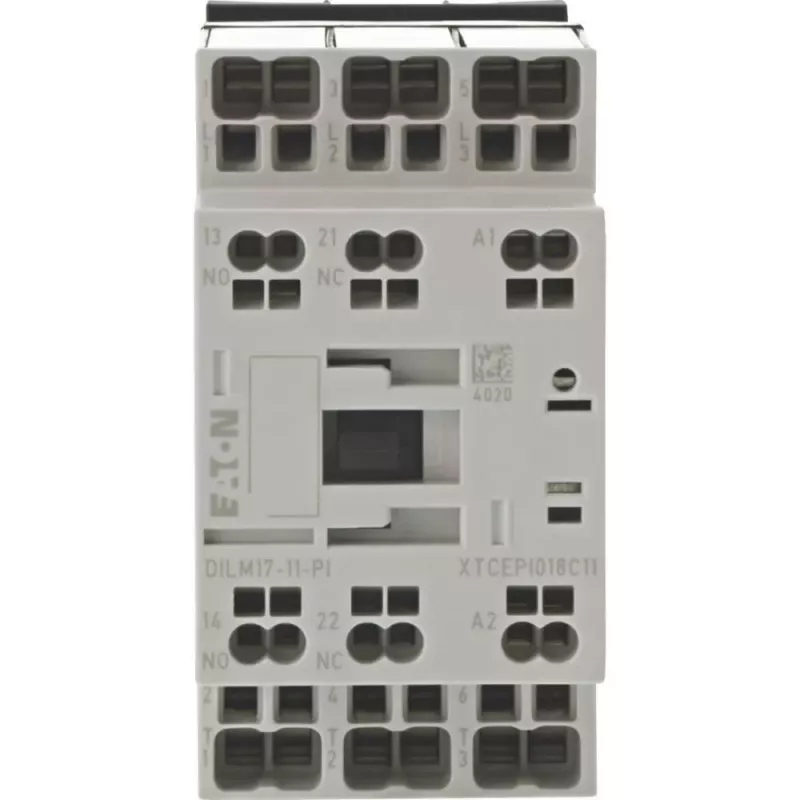 Eaton DILM17-11(RDC24)-PI Contator de potência, 3 contactos principais NO, bobina 24 V DC, 17 A 199283