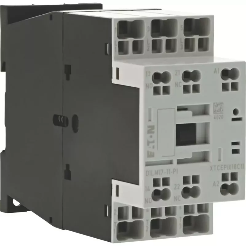 Eaton DILM17-11(RDC24)-PI Contator de potência, 3 contactos principais NO, bobina 24 V DC, 17 A 199283