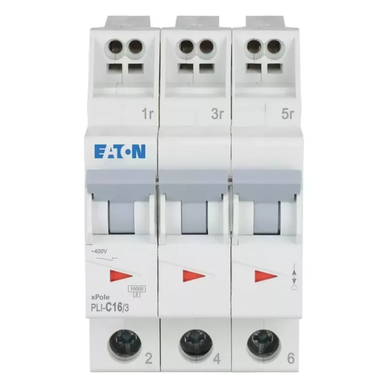 Eaton PLI-C16/3 Disjuntor automático tipo C 16A 3 polos 101321