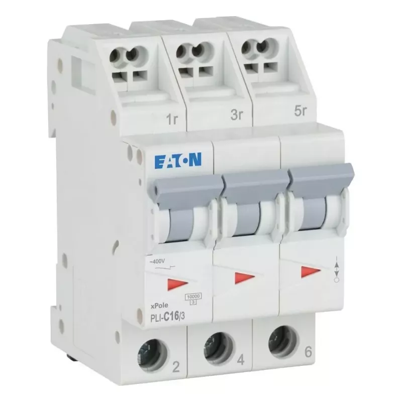 Eaton PLI-C16/3 Disjuntor automático tipo C 16A 3 polos 101321