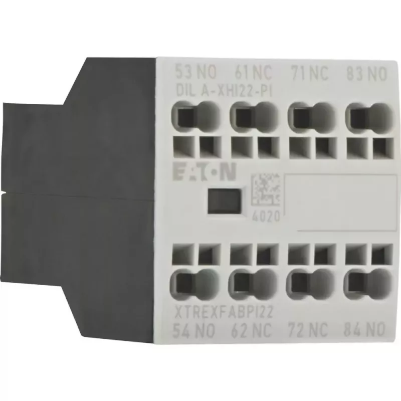 Eaton DILA-XHI22-PI Bloco de contacto auxiliar, 2NO+2NC, 4A, montagem frontal 199319
