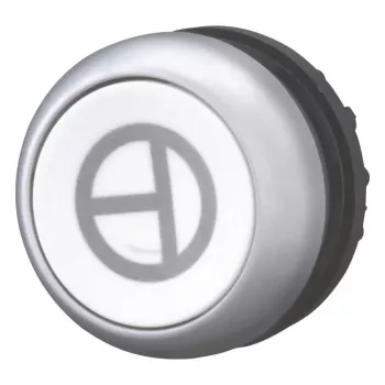 Eaton M22-D-W-X11 Atuador de botão de pressão, branco, anel frontal de plástico, 22,5 mm, instantâneo 101673