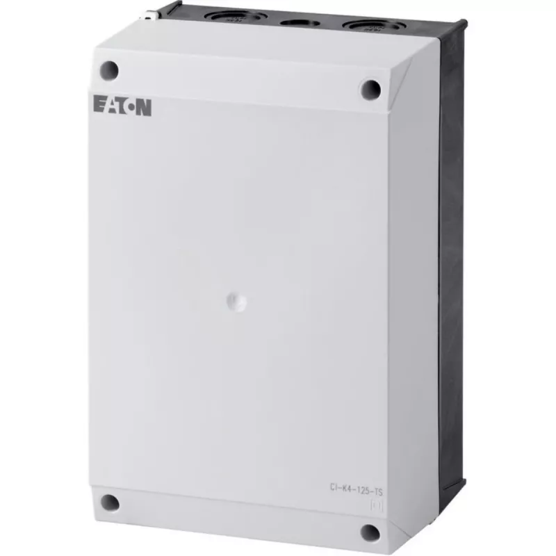 Eaton Caixa de flange inferior preta/superior branca 160 x 240 mm PC IP65 com calha DIN (CI-K 4-125-TS)