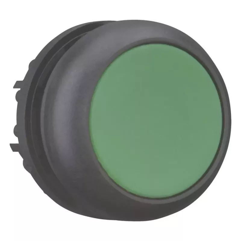Eaton M22S-D-G botão de pressão, verde/preto, plástico, IP66/IP67/IP69 216597