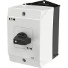 Eaton T0-3-8228/I1 Interruptor LIGAR-DESLIGAR 3 polos 20A 690V AC, manípulo preto/frontal branco 207125