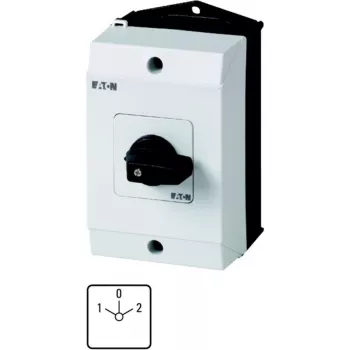Eaton T0-3-8401/I1 Interruptor de came 3 polos, 20 A, alavanca preta, montagem em painel frontal 207132