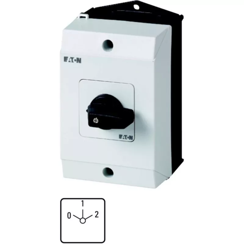 Eaton T0-4-8440/I1 interruptor elétrico, tripolar, preto/branco 207141