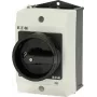 Eaton T0-1-102/I1/SVB-SW Interruptor principal 2 polos, 20 A, 690 V AC, manípulo preto, painel frontal branco 207144