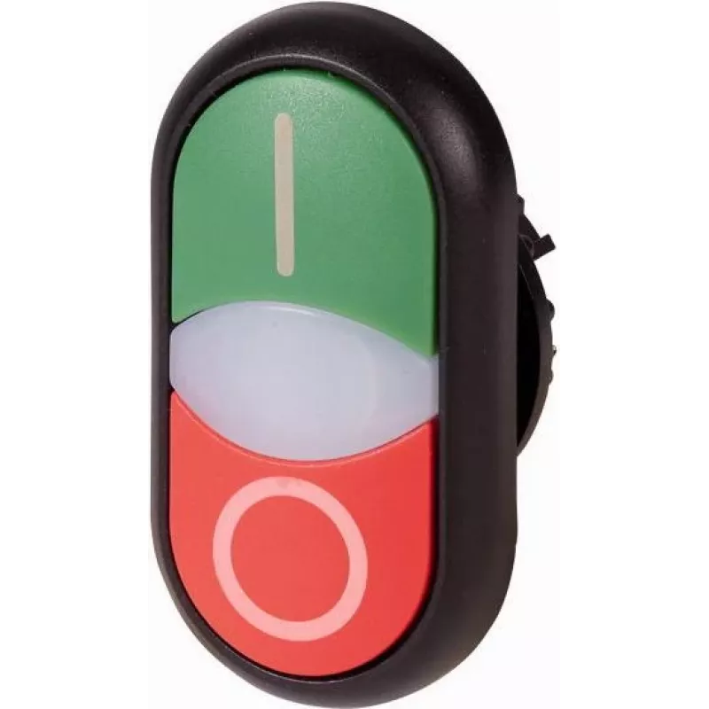 Eaton M22S-DDL-GR-X1/X0 botão de pressão, multicolor, plástico, IP66, 32,2 mm, 54,7 mm 216701