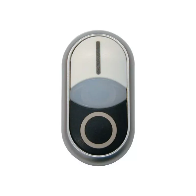 Eaton M22S-DDL-W Acionador de botão de pressão duplo, iluminado, branco 216707