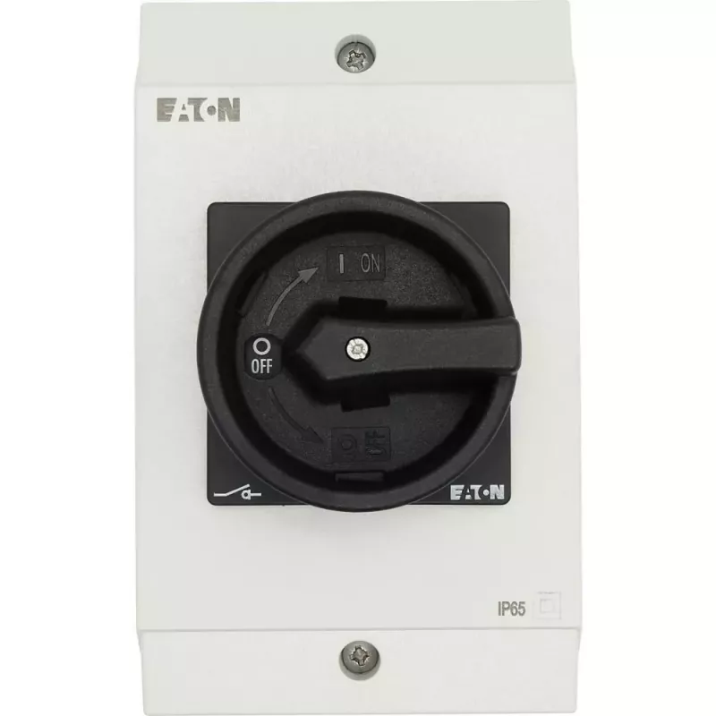 Eaton P1-25/I2-SI/HI11-SW interruptor rotativo de segurança, de 3 polos, preto/branco 207311