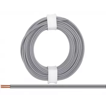 Donau Elektronik 218-99 Fio flexível 2 x 0,14 mm² Cinzento 5 m