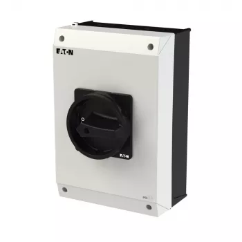 Eaton P3-63/I4/SVB-SW/HI11 Interruptor principal de 3 polos 63A, montagem à superfície, IP65, Preto/Cinzento 207345