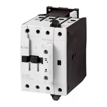 Eaton DILMP63 Contator de potência, 3 polos, 63 A, bobina 230 V AC 50 Hz / 240 V AC 60 Hz, 1 NA + 1 NF, IP00 109855