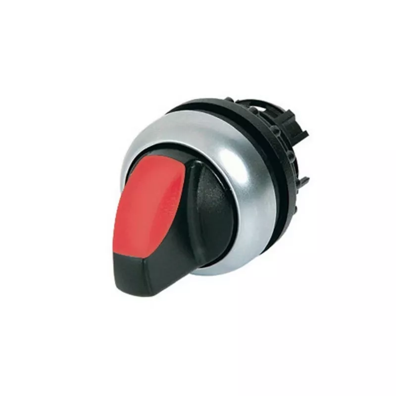 Eaton M22-WRLK-R interruptor de alavanca, preto/vermelho/prateado 216825