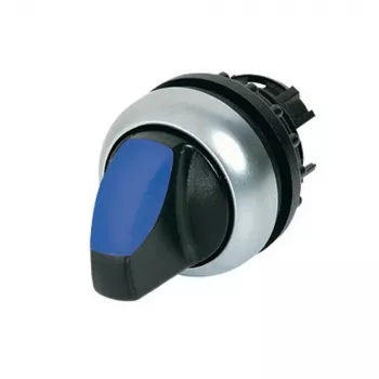 Eaton M22-WRLK-B Acionador de interruptor rotativo iluminado, botão rotativo, 2 posições, com retenção, Preto