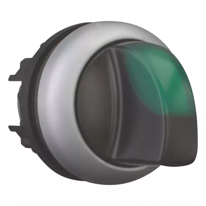 Eaton M22-WLK3-G interruptor de alavanca, preto/verde/prateado 216837