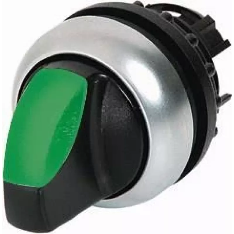 Eaton M22-WLK3-G interruptor de alavanca, preto/verde/prateado 216837