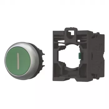 Eaton M22-D-G-X1-K10-BVP Botão de pressão com anel frontal de plástico, verde, 1 NA 110937