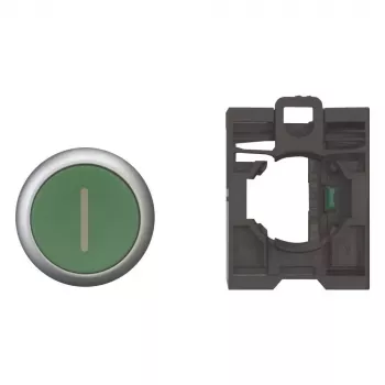 Eaton M22-D-G-X1-K10-BVP Botão de pressão com anel frontal de plástico, verde, 1 NA 110937
