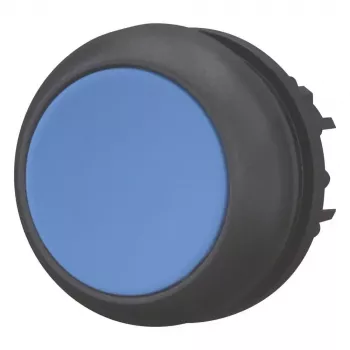 Eaton M22S-D-B Acionador de botão de pressão plano, Azul, 22,5 mm, Momentâneo 216601