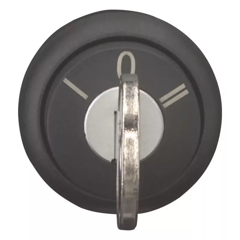 Eaton M22S-WRS3 Interruptor rotativo acionado por chave, 3 posições, com retenção, Preto 216901