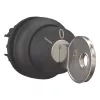 Eaton M22S-WRS3 Interruptor rotativo acionado por chave, 3 posições, com retenção, Preto 216901