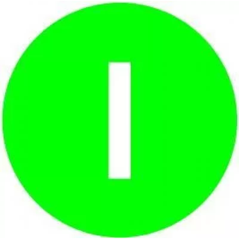 Eaton M22-XD-G-X1 Placa de identificação verde para dispositivos de comando de 22,5 mm 218165