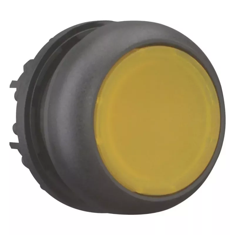 Eaton M22S-DL-Y interruptor de botão de pressão, preto/amarelo 216930