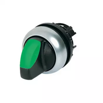 Eaton M22-WLK-G Interruptor de chave, 2 posições, com retenção, Preto/Prateado 216816
