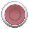 Eaton M22-DL-R-X0 interruptor de botão de pressão, preto/metálico/vermelho 216936