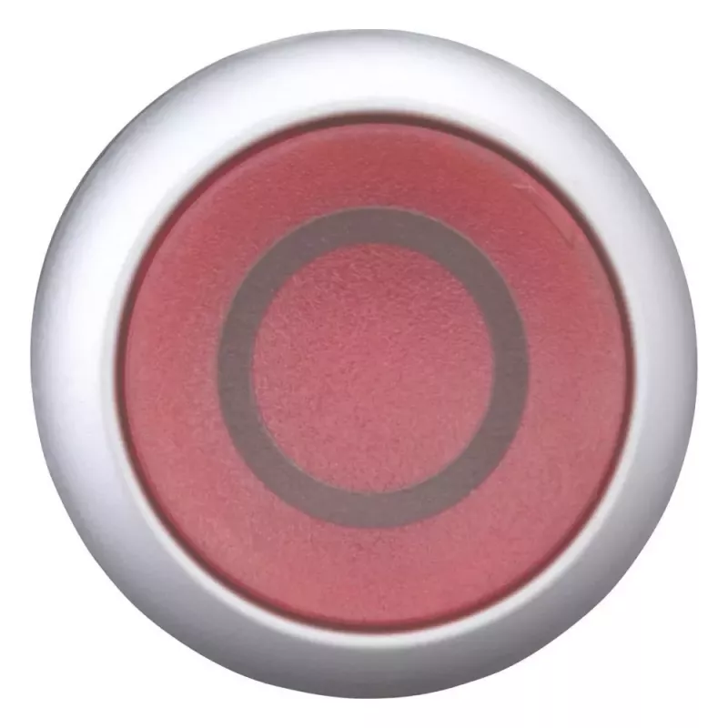 Eaton M22-DL-R-X0 interruptor de botão de pressão, preto/metálico/vermelho 216936