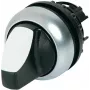 Eaton M22-WRLK3-W Acionador de interruptor basculante de 3 posições, Plástico, alavanca branca, aro titânio 216843-BK